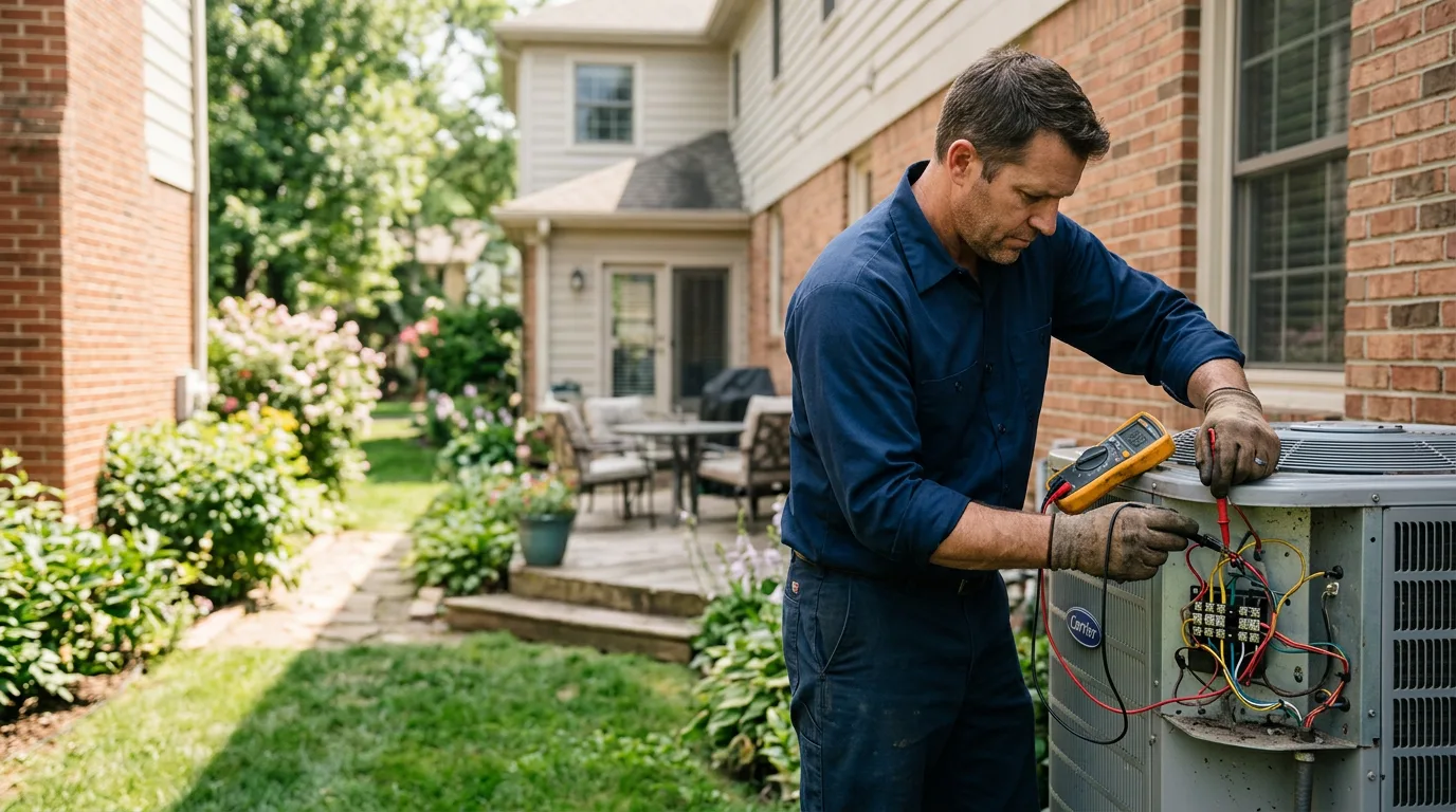 HVAC technician working near Terlton, OK